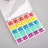 Plástico Colorido Núcleo de Lacre de Bobina 2518p Universal Multifuncional Bobina Transparente Carretel de Máquina de Costura Espessado