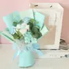 Ramo Pequeño de Rosas Simuladas Día de San Valentín 520 Regalo Flor de Jabón de Algodón Ramo de Mano Ramo de Regalo Festivo Venta al por Mayor