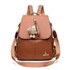 Mochila de Piel Suave con Textura Estilo Nuevo 2026 Transfronteriza para Mujer, Mochila Casual de Viaje de Gran Capacidad, Venta al por Mayor de Comercio Exterior Europeo y Americano