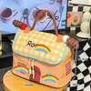 Bolsa de Cosméticos Dopamine House Feminina Grande Capacidade Compartimentada Portátil Impermeável para Armazenamento de Skincare em Viagens