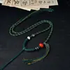 Corda para Colar Trançada Artesanal de Xizang Cordão com Pingente Multicolorido Venda Quente Cordão Vintage com Borla Cordão para Pendurar Joias Populares