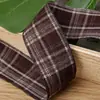 Fita de Xadrez Britânico Outono e Inverno Fita DIY Laço Feito à Mão Acessórios para Prendedor de Cabelo Roupas Sapatos e Chapéus Fitas Combinando
