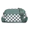 En Stock Transfronterizo Más Vendido Patrón de Tablero de Ajedrez Nuevo Bolso de Hombro Simple Bolso de Mano Cuadrado Pequeño de Moda Bolso Cruzado Antirrobo