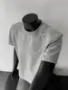 Camiseta de Manga Corta Acolchada con Tachuelas de Alta Resistencia 2026 para Hombre, Marca de Moda, Estilo Genial, Cuello Redondo, Corte Holgado, Top de Diseño Versátil
