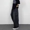 Estilo Japonês Retro Perna Larga Grande Bolso Macacão Masculino Primavera e Verão Nova Marca Elegante Ins Neutro Solto Jeans Retos