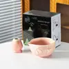 Tazón de Matcha con Forma de Corazón Estilo Japonés con Pico, Tazón con Lazo, Soporte para Batidor de Té, Más Vendido en Amazon, Venta Directa desde Changji