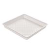 [Plato Cuadrado Moldeado por Inyección (Blanco) 425x425x55 (mm)]