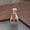 Porcelana branca de Dehua flor amassada à mão sala de estar corredor armário de TV tamanho pequeno Decoração de vaso vaso hidropônico