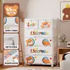 Gabinete de Almacenamiento para Estudiantes de Dibujos Animados Transfronterizo Gabinete de Almacenamiento de Plástico con Cajones para Juguetes, Documentos y Artículos Varios Caja de Almacenamiento para Ropa de Bebé