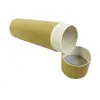 Fabricante de Shenzhen Personaliza Tubos de Empuje de Papel Kraft Lisos para Bálsamo Labial y Desodorante, Latas Cilíndricas de Papel en Espiral y Latas de Papel para Bálsamo Labial