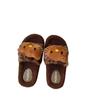 Pantuflas de Algodón Lindas para Otoño e Invierno para Mujer en Casa Antideslizantes 2025 Moda de Celebridad de Internet Pantuflas Peludas con Estampado de Leopardo para Mujer para Usar Afuera Venta al por Mayor