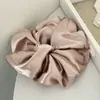 Goma para el pelo de Satén de Gasa Estilo Coreano con Perlas Estrelladas, Diadema de Strass Irregular de Gama Alta, Cuerda Elegante para Cola de Caballo