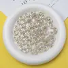Ding Yi Vintage Oro Blanco Flash Fino Acrílico Forma de Perlas Perlas con Agujero Perlas Accesorios para Joyería DIY