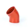 Accesorios para tubería de incendios codo acanalado de 45 grados codo de abrazadera rígida accesorios galvanizados 114/165/140/89/76/