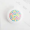 Peine Plegable de Aire para Dulces Portátil con Tapa abatible Peine Masajeador con Espejo de Maquillaje Portátil Mini Peine de Bolsa de Aire de Aspecto Elegante
