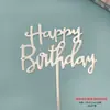 Te deseamos longevidad, salud y longevidad, Insignias de Acrílico Engrosado para Pasteles, Insignias para Postres de Repostería