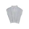 Nuevo Estilo Primavera/Verano 2026: Exquisito, Elegante, Moderno, Cómodo, Juguetón, Minimalista, de Corte Limpio, Calado, Suéter de Punto de Manga Corta