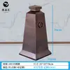 Cono de carretera de acero inoxidable, cono metálico cuadrado reflectante con peso, barrera de carretera de no estacionar, por favor no estacione, cono de tráfico