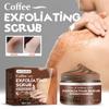 Jaysuing Exfoliante de Café Exfoliante y Rejuvenecedor Aclara la Melanina Corporal Iluminador de Piel Limpieza Profunda