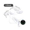 Nuevo Masajeador Facial EMS Pulso de Baja Frecuencia Forma de Media Luna Instrumento de Belleza V Cara Arrugas Estimulador Muscular Facial