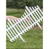 Barreira de cerca de plástico branca jardim pátio varanda estilo pastoral pequena horta decoração cerca creche exterior