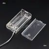 Não. 5 Caixas de Pilha Transparentes AA 2 Seções 3 Seções 4 Seções Não. Série 5 com Interruptor de Fio de Cobertura Fio de Luzes LED Compartimento para Pilhas