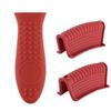 Tampa do punho, tampa da alça, tampa da panela, tampa da panela termo-isolante, tampa da alça, tampa da alça da panela de silicone, conjunto de quatro peças espessado, conjunto com punho de ponto