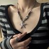 Collar de estrellas con cuentas estilo y2k industria pesada acero de titanio subcultura punk caliente nicho cadena para la clavícula viento neutro regalo 520