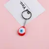 Explosiones Transfronterizas Ojo de Diablo Rojo Turco Colgante Geométrico Simple de Resina Llavero Creativo Accesorios Colgantes