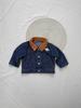 Versão Coreana Ins Nova Jaqueta Jeans de Manga Longa com Gola Lapela e Gola Patchwork Versátil Tendência Top para Homens e Mulheres