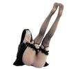Suspensórios de renda sexy Meias 7/8 Meias até o joelho Pernas de tubo longo Meias de rede sexy estilo europeu e americano grátis A82