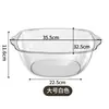 Lavatório Transparente para Meninas, Estilo Luxo Leve, Lavatório Doméstico de Plástico, Bacia Pequena de Plástico para Bebês, Bacia de Plástico para Uso em Mansão