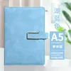 Cuaderno A5 con Logo Personalizado, Cuaderno de Cuero PU para Oficina de Empresa, Bloc de Notas Sencillo, Cuaderno para Empleados de Empresa