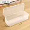 Caja de Almacenamiento para Lápices, Caja Transparente para Papelería, Portalápices de Escritorio de Plástico para Niños, Lápices de Colores, Crayones, Estuche de Colores para Bolígrafos, Marcador