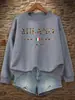 Sudadera para Mujer con Estampado de Leopardo Diseño Italiano de Milán Cuello Redondo Ropa Holgada Multicolor Suéter Pulóver Casual