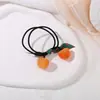 Cuerda para el pelo de estilo coreano de celebridad en línea de alta elasticidad para niña, goma de pelo de fruta, bola de atar linda, cuerda para el pelo de niña, diadema dulce, accesorios para el pelo