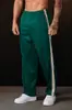 Pantalones Deportivos para Hombre Youngla Empalme con Cinta Tejida Estampados Casuales Gimnasio Deportes Fitness Cintura Media Rectos