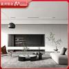 Mueble de TV de Aleación de Aluminio Personalizado para Toda la Casa Estilo Nuevo Chino Integrado Sala de Estar Pared Completa Pared de Fondo para TV Almacenamiento Almacenamiento