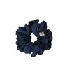 Goma para el pelo scrunchie con estampado de lunares finos estilo francés Elegante Goma para el pelo Versátil Banda elástica para moño recogido Banda elástica para coleta Cuerda para el pelo