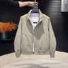 Moda Outono/Inverno Estilo Despojado Bonito Simples Gola Alta Jaqueta Casaco Masculino High-End Tendência Casual Versátil Roupa de Trabalho Top