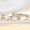 Anillo de cobre para pareja, joyería de plata 925 chapada en oro para mujer, anillo con apertura de lazo, estilo coreano creativo para hombre.