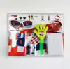 Set de Animación de Plástico para el Mundial de Qatar 2026 Bufanda con Bandera Nacional Gafas de Fan Pulsera de Aplauso Pintura Facial