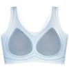 Sujetador de Ropa Interior sin Costuras de Seda de Hielo Ultradelgado Sujetador Fino de Una Pieza Push-up para Pecho Grande Pequeño Transpirable Tipo Chaleco