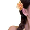 Pasador de Flor con Gradiente de Colores para Mujer, Accesorio para el Cabello Estilo Vacaciones Sesión de Fotos en la Playa, Accesorio para el Cabello Súper Hada, Pin Lateral