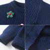 Comercio Exterior Transfronterizo Otoño e Invierno Ropa Interior de Punto Pequeña y Mediana para Niños Flores Lindas Hechas a Mano Etsy DIY Niños y Niñas Lana