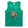 Chaleco de Verano para Niños de Minecraft Estilo Coreano Algodón Puro Camiseta Básica Casual Transpirable Dulce Chaleco sin Mangas para Niños Medianos