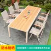 Mesa e Cadeira Portátil Externa Mojia Cadeira com Encosto para Pátio Jardim Varanda Exterior Exterior Combinação de Mesa e Cadeira Dobrável Nórdica