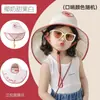 Xale de Verão Infantil Chapéu de Sol para Meninos e Meninas, Chapéu de Pescador com Proteção Solar para Praia, Chapéu de Sol Anti-UV para Exterior Atacado