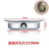 Tampa de Grade de Ventilação Redonda de Aço Inoxidável para Gabinete de Esgoto Guarda-roupa Tampa de Ventilação com Borda Chanfrada para Furo de 19mm