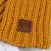 Bufanda Térmica de Invierno para Niños, Moda de Color Sólido, Padre-Hijo, Moderna, Calentador de Cuello, Etiqueta Infantil, Bufanda de Punto, Otoño